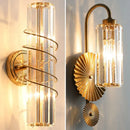 Axyaa Gold Crystal Luxury Wall Light - High-end LED Indoor Lighting Fixtures