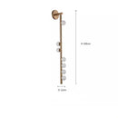 Axyaa Glass Wall Lamp for Hotel Villa Living Room TV Background - Bedroom Bedside