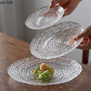 Axyaa Glass Dinner Plate Set - Restaurant Style Specialty Tableware