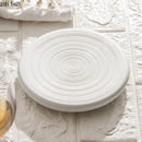 Axyaa Circular Ceramic Steak Plate | Dessert Sushi Pasta Serving Plate