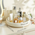 Axyaa Rotating Cosmetic Skin Care Organizer Shelf - Desktop Storage Carousel for Bedroom