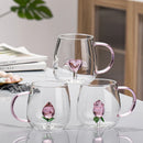 Axyaa 3D Animal Glass Mug Cup for Girls Kids Lovers Wedding Gift