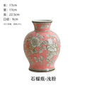 Axyaa Blue & White Porcelain Pomegranate Vase - High-end Ceramic Home Decor