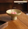 Axyaa 6-Inch Retro Chinese Tea Plate for Dim Sum and Dried Fruits