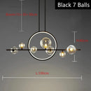 Axyaa Glass Ball Pendant Light | Modern Restaurant Home Decor Chandelier