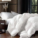 Axyaa Goose Down Fiber Waterfowl Feather Comforter, 100% Egyptian Cotton Cover, King/California King Size