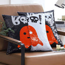 Axyaa Halloween Ghost Sequins Throw Pillow Cover 45x45 Room Decor