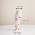 Axyaa Coral Duct Family Ceramic Vase - Handmade Floral Arrangement Home Decoration