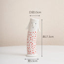 Axyaa Coral Duct Family Ceramic Vase - Handmade Floral Arrangement Home Decoration