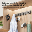Axyaa Space Aluminum Kitchen Bathroom Hooks Storage Rack - Wall Hanging Household Accessories