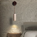 Axyaa LED Wall Light for Wabi Sabi Home Decor - Yellow Travertine Bedroom Design