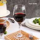 Axyaa 320ml Crystal Red Wine Glass Set for Family Party Home Champagne Glass