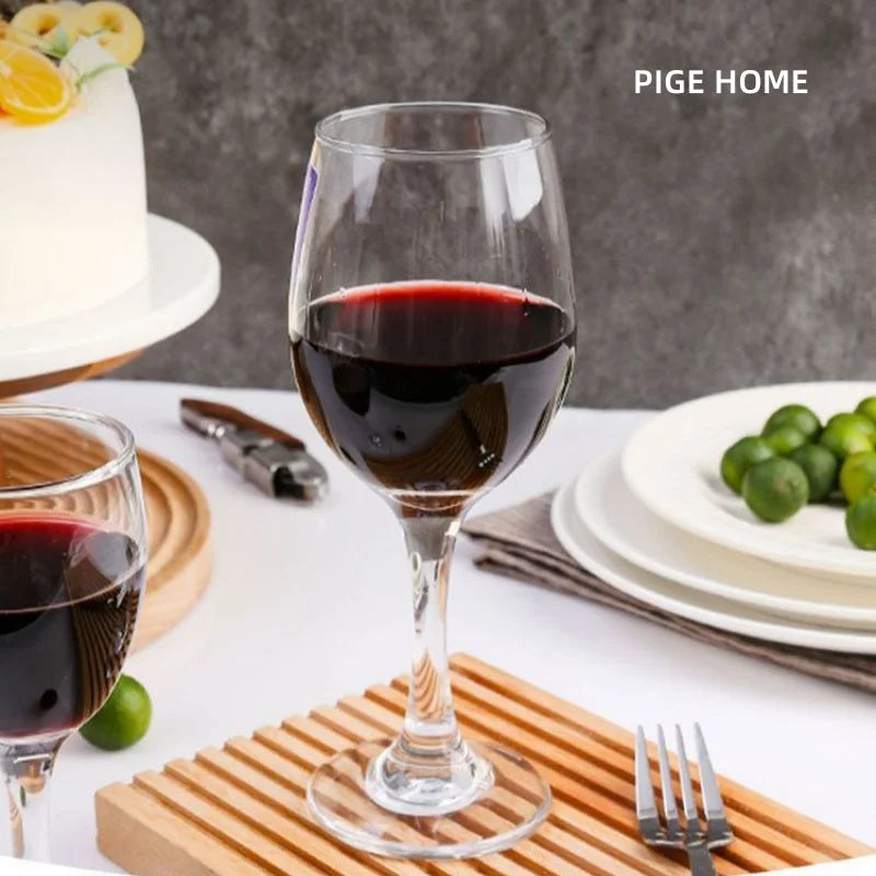 Axyaa 320ml Crystal Red Wine Glass Set for Family Party Home Champagne Glass