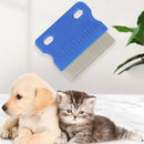 Axyaa Pet Grooming Comb for Dogs and Cats - Mucus Crust Remover and Flea Lice Cleaner