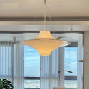 Axyaa UFO Pendant Light: Designer Minimalist French Cream Style Bedroom Lamp