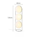 Axyaa Art Deco LED Desk Lamp Chrome Metal Light with White Acrylic Ball