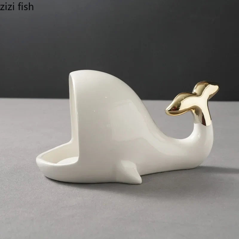 Axya Whale Ceramic Sushi Dinner Plates and Dessert Tray