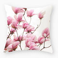 Axyaa Owl Floral Plant Pattern Printed Throw Pillow Cover