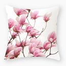 Axyaa Owl Floral Plant Pattern Printed Throw Pillow Cover