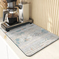 Axyaa Wave Pattern Silicone Coasters - Kitchen Decor & Drying Mat