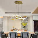 Axyaa Circle Pendant Chandelier for Dining Living Room