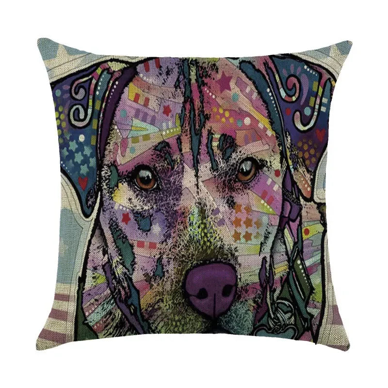 Axyaa Animal Print Pillow Cover: Stylish Sofa & Chair Linen Cushion Cover Art