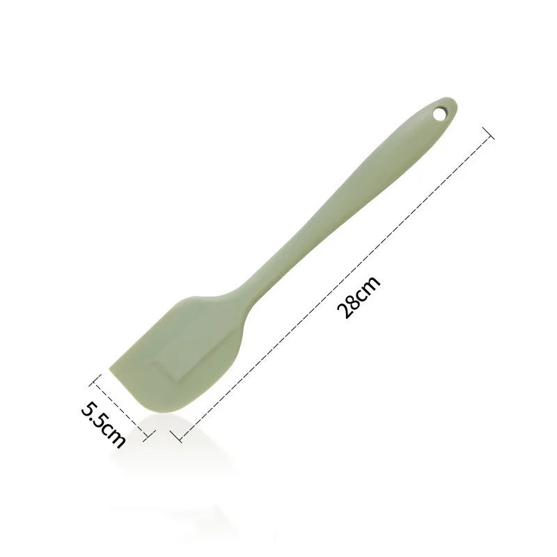 Axyaa Silicone Cream Scraper & Spatula Cutter - Kitchen Baking Pastry Tool