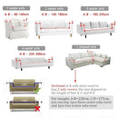 Axyaa Stretch Jacquard Corner Sofa Cover for Living Room