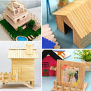 Axyaa Wooden Ice Cream Sticks 50/100pcs for DIY Crafts