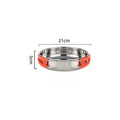 Axyaa Stainless Steel Cookware: Foldable Handle Frying Pan/Soup Pot for Camping & Picnics
