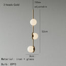 Axyaa Nordic Metal Chandelier Glass Pendant Light