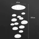 Axyaa Contemporary LED Ceiling Chandelier for Modern Bedroom and Dining Room
