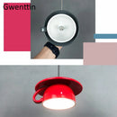 Axyaa Ceramic Cup Pendant Lights: LED Hanging Lamp for Home Decor