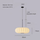 Axyaa Wabi Sabi Silk White Chandelier Pendant Light