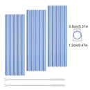 Axyaa Glass Straws Set for Boba Bubble Tea Smoothies Cocktails