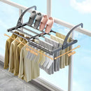 Axyaa Extendable Clothes Drying Rack Shoes Shelf Towel Organizer Window Shoe Storage Shelf