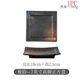 Axyaa Ceramic Square Dessert Plate for Restaurant Snack Barbecue Sushi