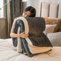 Axyaa Solid Color Fleece Winter Blanket - Super Soft Luxury Warm Adult Bedding