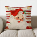 Santa Snowflakes Christmas Pillow Cover by Axyaa - Charming Home Decor for Sofa, Bedroom, Car