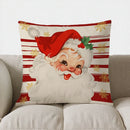 Santa Snowflakes Christmas Pillow Cover by Axyaa - Charming Home Decor for Sofa, Bedroom, Car