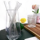 Axyaa Glass Straw Set: Reusable Straws for Smoothies & Cocktails