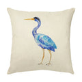 Axyaa Colorful Bird Flower Cushion Cover 45x45cm Linen Pillowcase Office Decoration