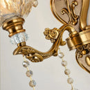 Axyaa Crystal Wall Sconce Modern Bedroom Living Room Light Glass Lamp