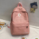 Axyaa Daisy Print Mini Canvas Children's Backpack - Small Student Schoolbag