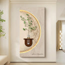 Axyaa Cream Style Entrance Wall Painting with Lights