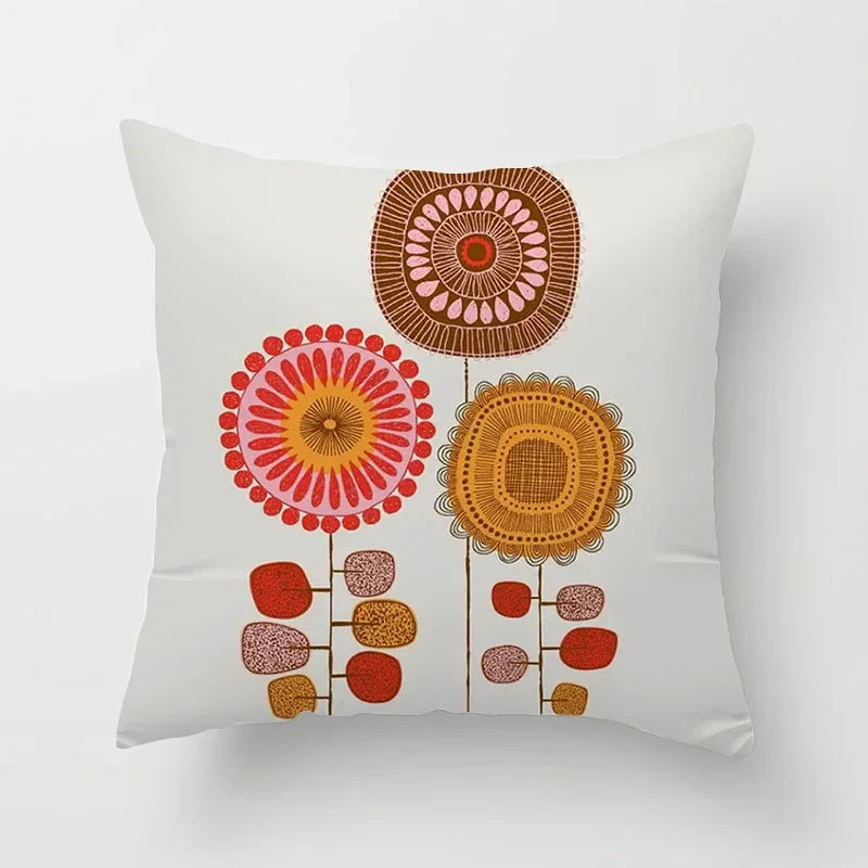 Bohemian Geometric Pattern Printed Pillowcase - Axyaa Brand