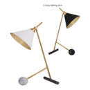Luxury Nordic Marble Desk Lamp by Axyaa - Designer Horn Study Light with Black Lampshade