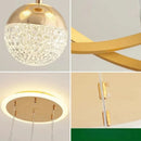 Axyaa LED Circular Dimmable Chandelier for Modern Living Spaces
