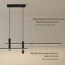 Axyaa Minimalist LED Pendant Chandelier for Kitchen Island Dining Table