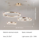 Axyaa Modern LED Chandeliers Acrylic Pendant Lights for Home & Restaurant